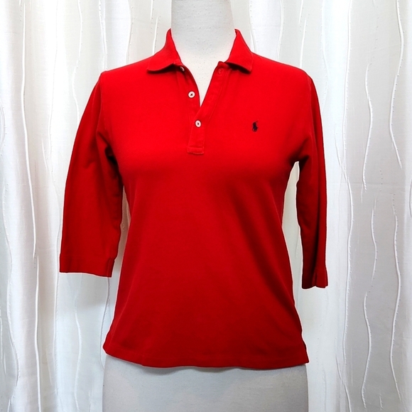 Ralph Lauren Sport Red Polo Shirt - Picture 1 of 3